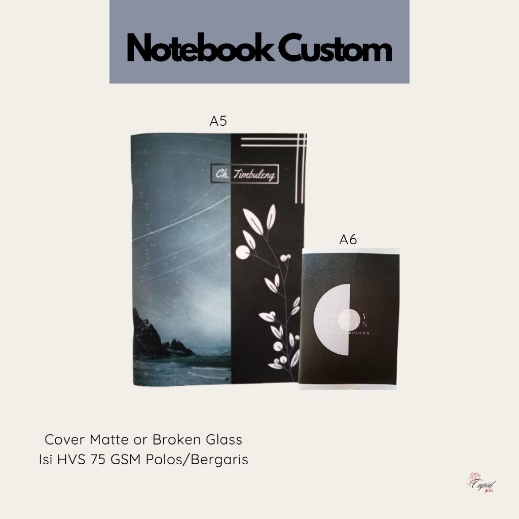 Notebook Custom aesthetic buku tulis catatan diary  jurnal mini note lucu keren