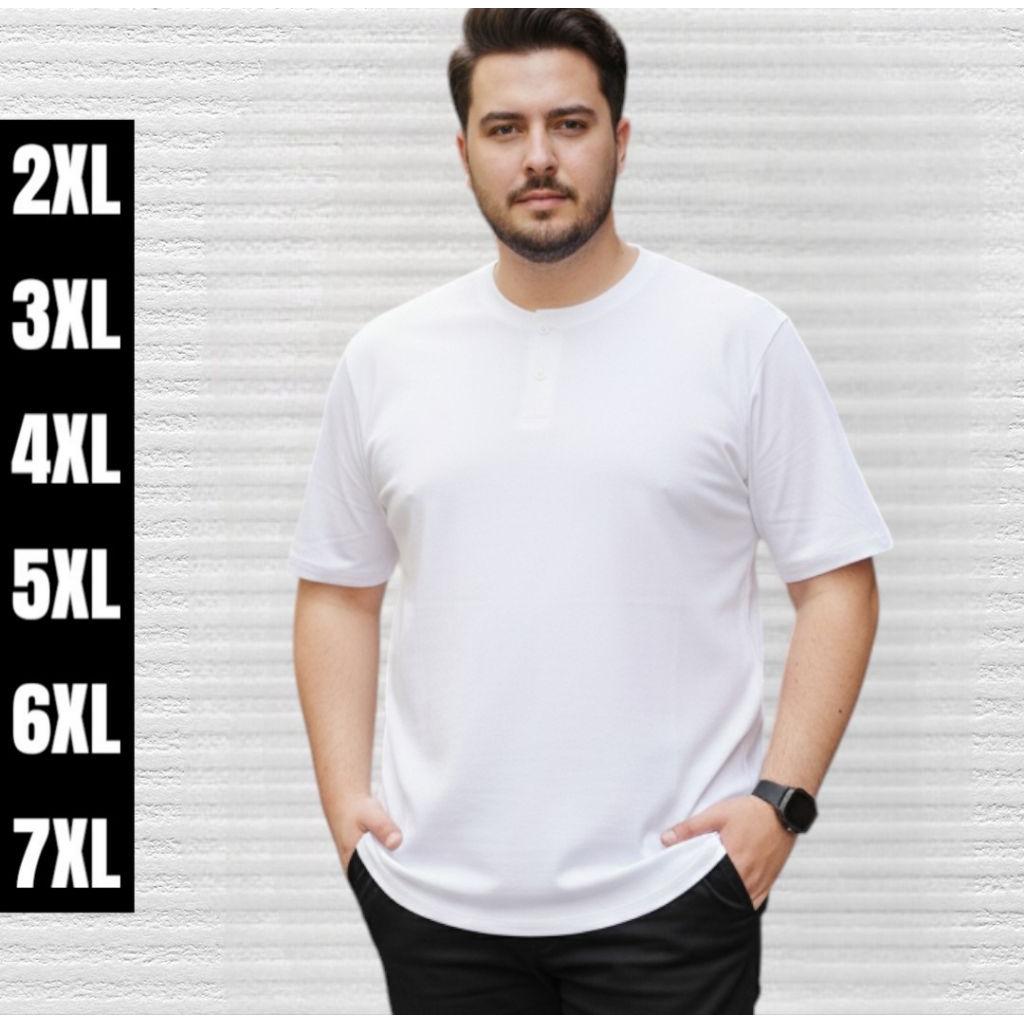 Kaos Pria Distro Premium Lengan Pendek Koko Kurta Jumbo Big Size XXL 3XL 7XL