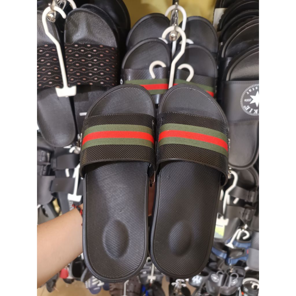 GUCCI JARING SANDAL SELOP PRIA KARET KEKINIAN ANTI SLIP