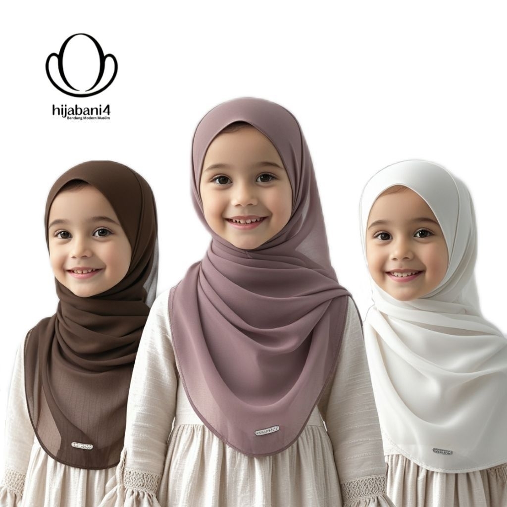JILBAB PASMINA  ANAK  HIJAB PASMINA BASIC CERUTI