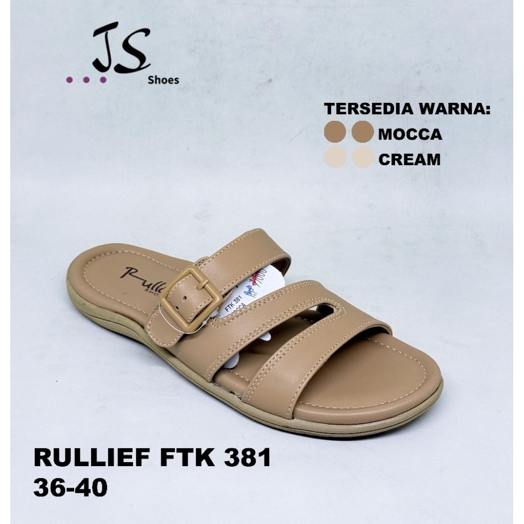 RULLIEF FTK 381 - SANDAL SLOP CASUAL WANITA DEWASA MERK RULLIEF ORIGINAL