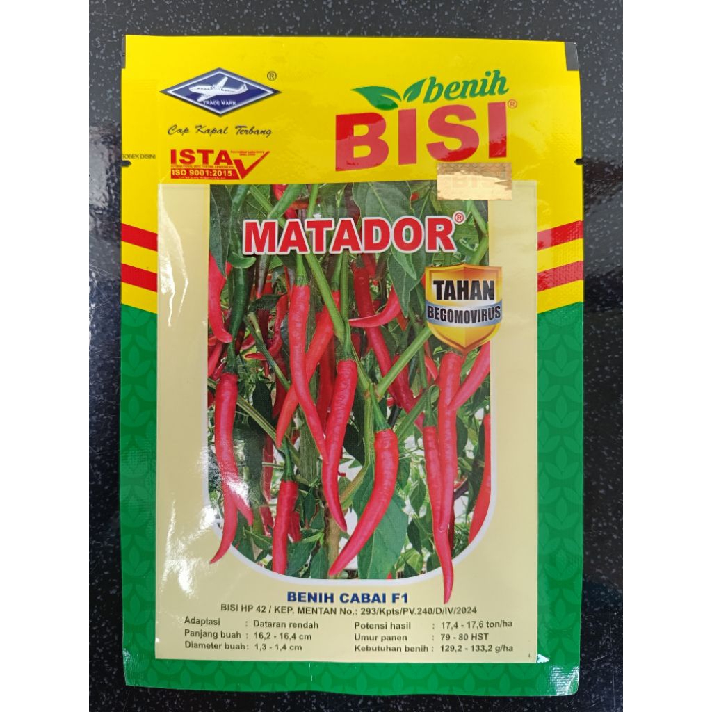 Benih Cabai Besar MATADOR F1 (2250 Biji)