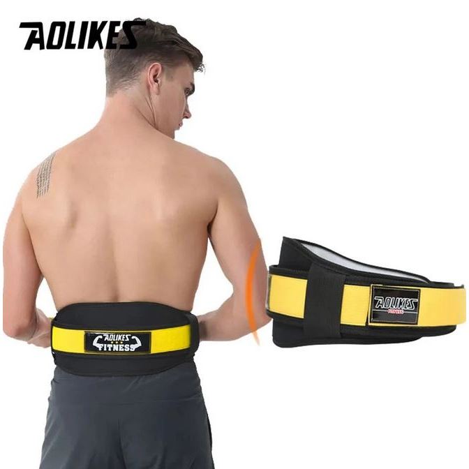 AOLIKES FITNESS Waistband Waist Back Band Belt Support Korset Sabuk Alat Bantu Ikat Perut Dukungan O