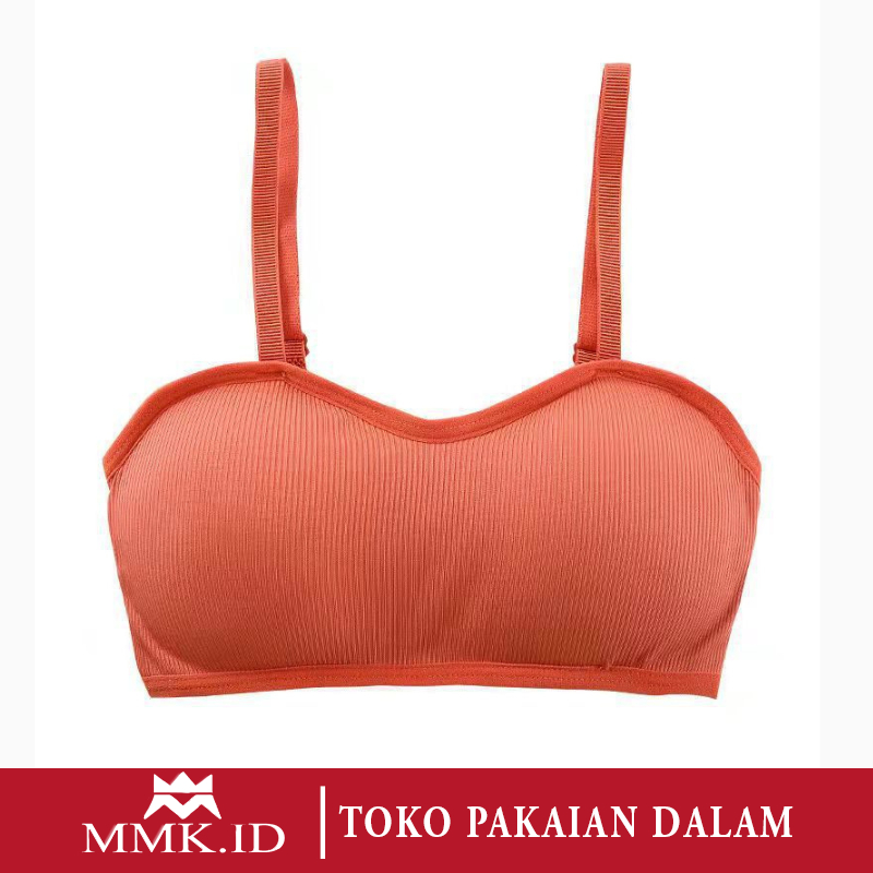 Push Up Bra Wanita Sexy Tanpa Kawat beha Remaja Cewek Motif Polos Busa Tipis