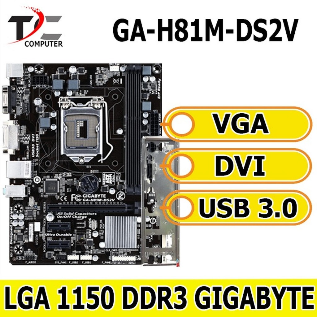 Mobo Mainboard Motherboard LGA 1150 H81 Haswell DDR3