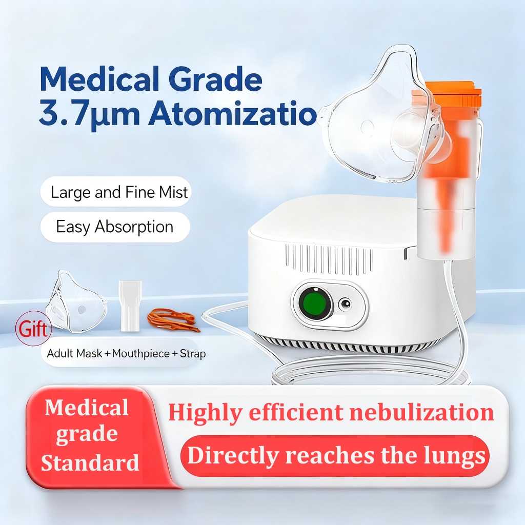 Nebulizer Kompresor Portabel Untuk Dukungan Pernapasan Dan Inhalasi Asma / Nebulizer Pediatrik / Inh