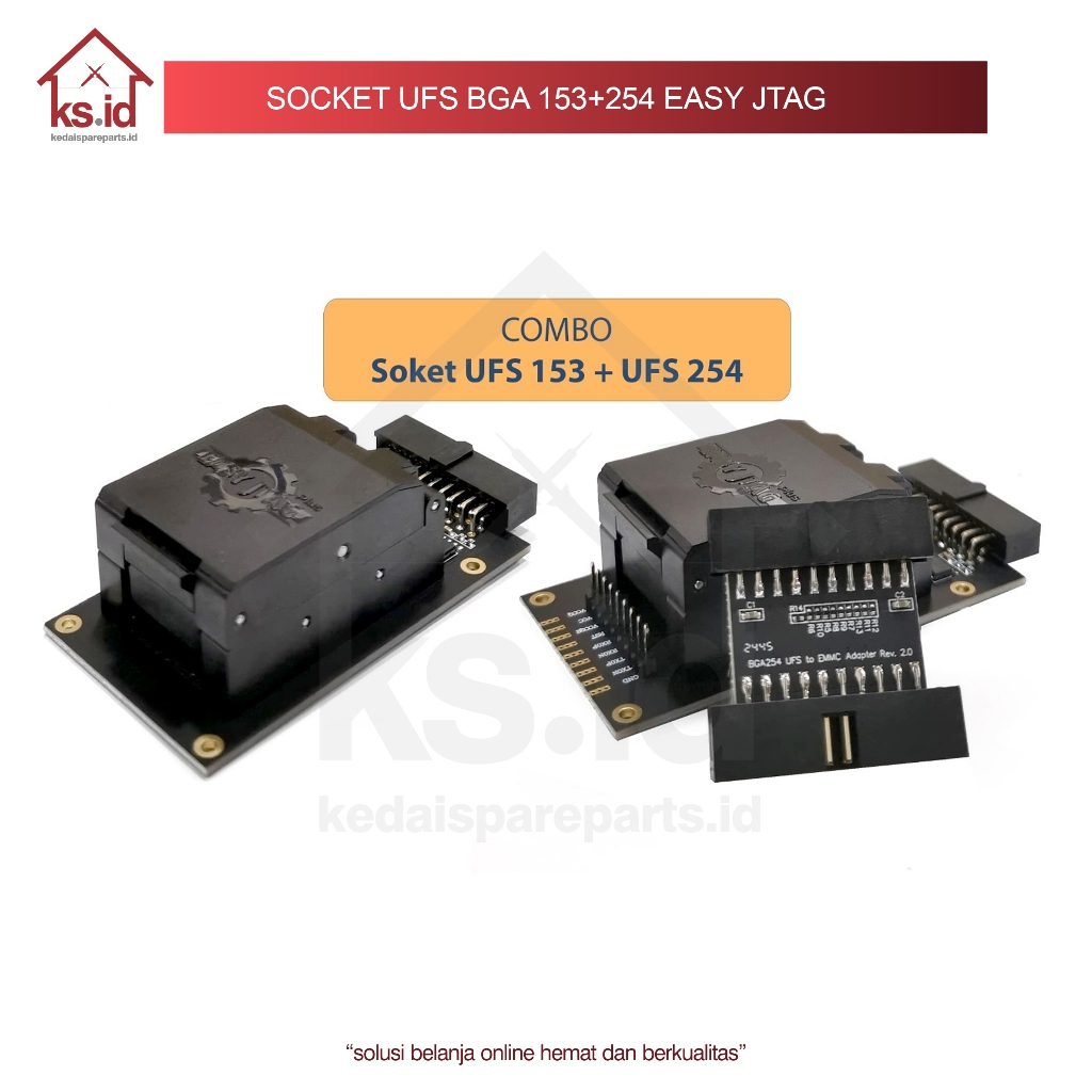 Socket Ufs Bga 254 Easy Jtag Plus/ Socket Ufs Bga153 Easy Jtag / Soket UFS BGA 254 /153 Easy Jtag Or