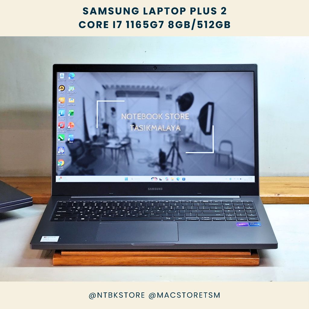 Samsung Laptop Plus 2 Core i7 1165G7 Gen 11 8GB/512GB 15 inch 1080p Ultrabook Laptop Windows