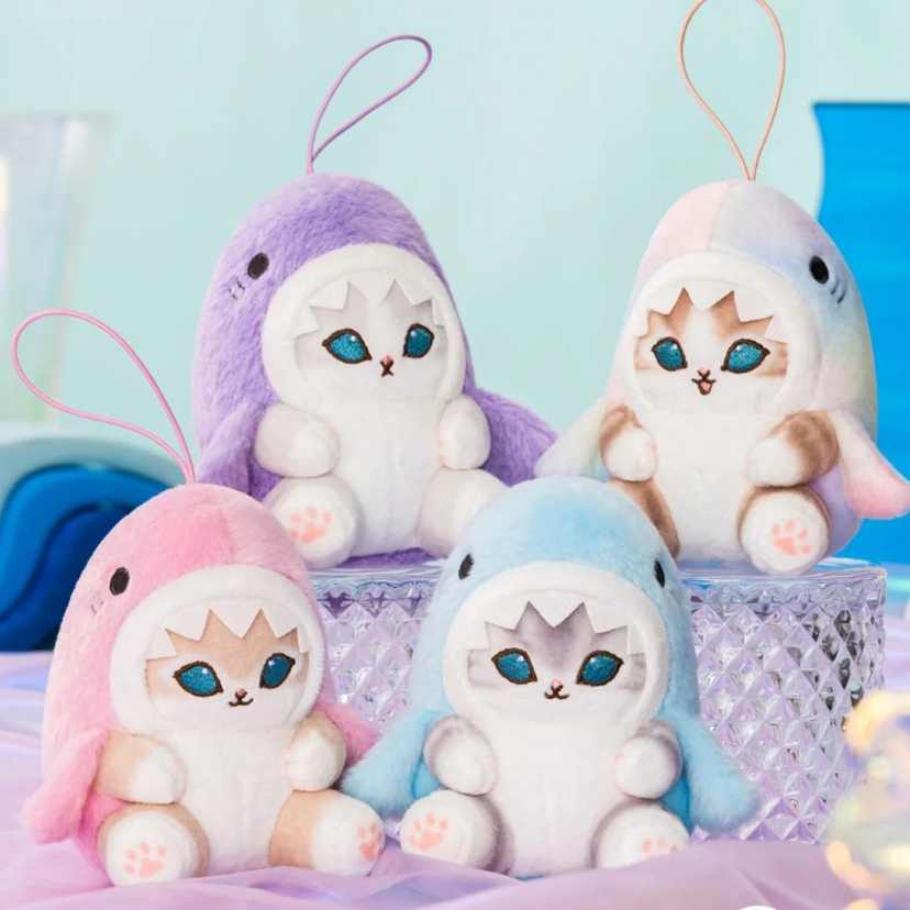 [READY STOCK] Mofusand JAPAN Pastel Shark Nyan Cat Mascot 4 Types Plush Doll Boneka NEW