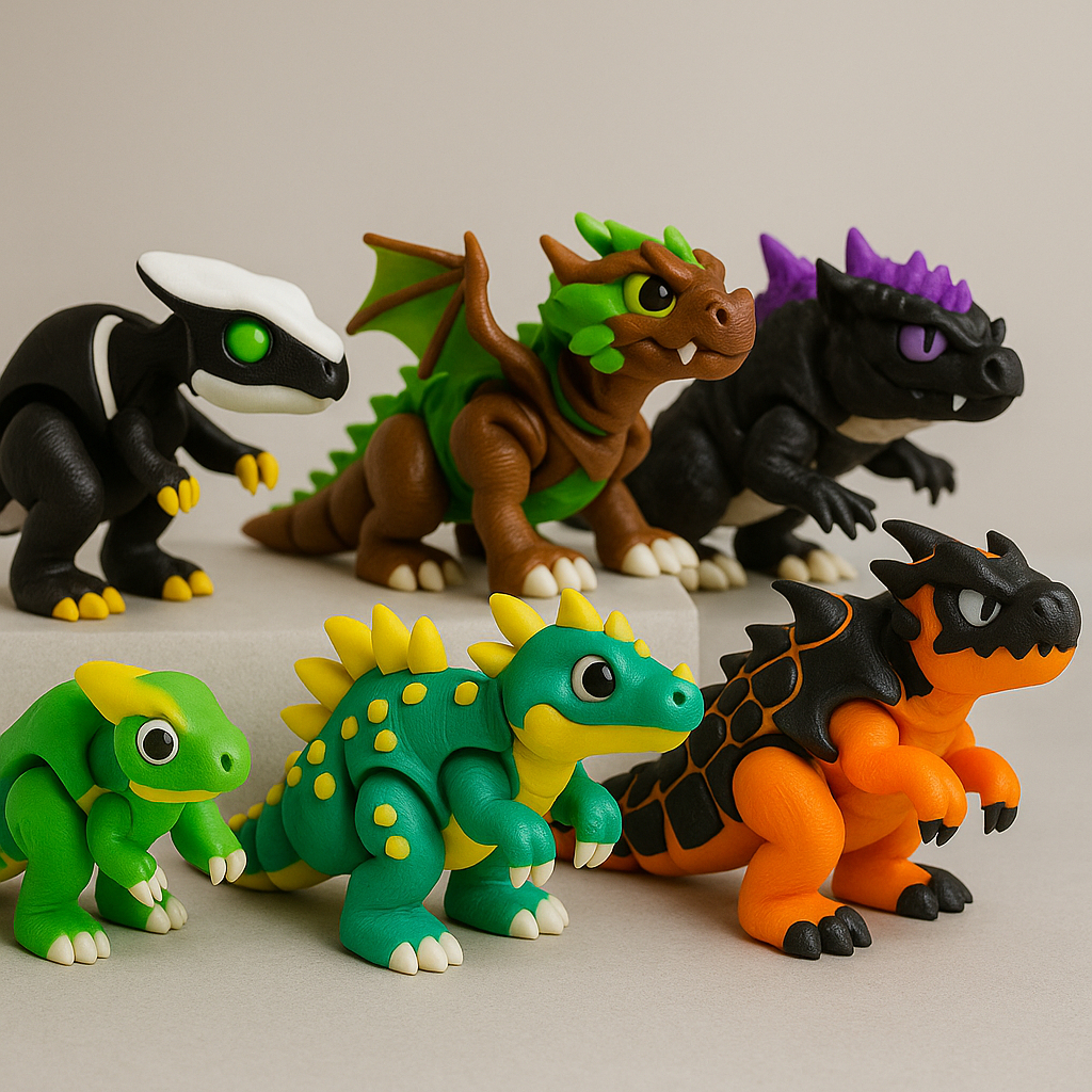 Mainan Artikulasi Monster Godzilla Dinosaurus bisa digerakan lucu