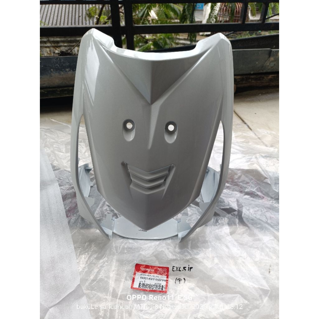 cover tameng lampu depan 64301 kvy 960 PFW Honda beat bet karbu karburator original AHM warna putih