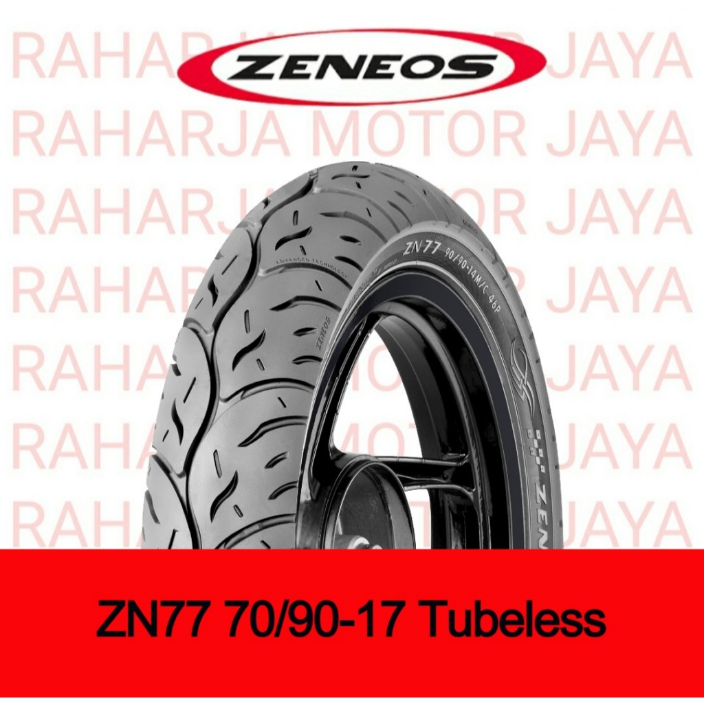 BAN ZENEOS ukuran 70/90-17 Tubeless