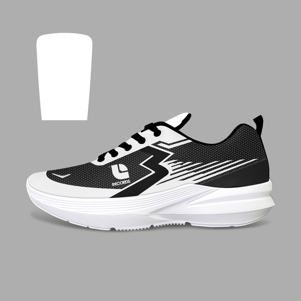 Sepatu Running Sort FZTH RECORDS Series Black