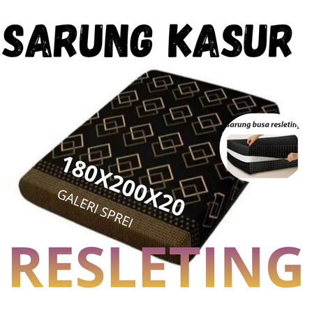 promosarung kasur busa resleting ukuran no1 180x200 tebal kasur 15 | no 1 180x200 tebal kasur 20 cm 