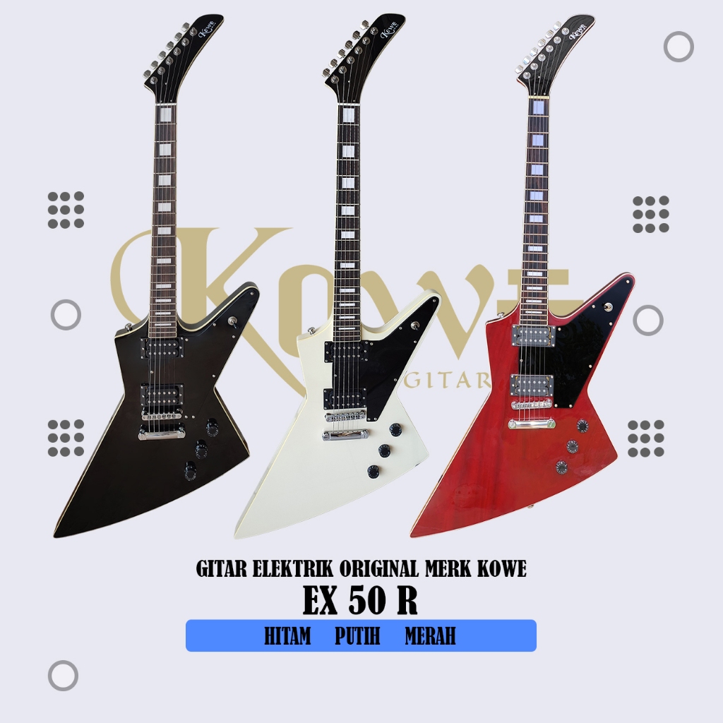 Gitar Listrik/Gitar Elektrik Merk Kowe Original SERI EX-50 R