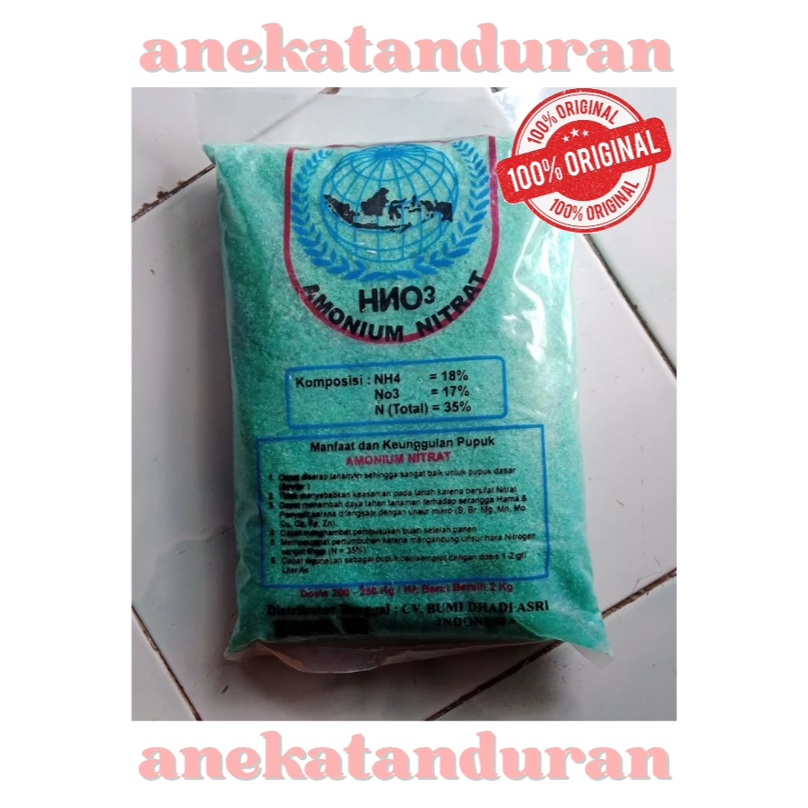 Pupuk Amonium Nitrat HNO3 Kemasan 2 Kg