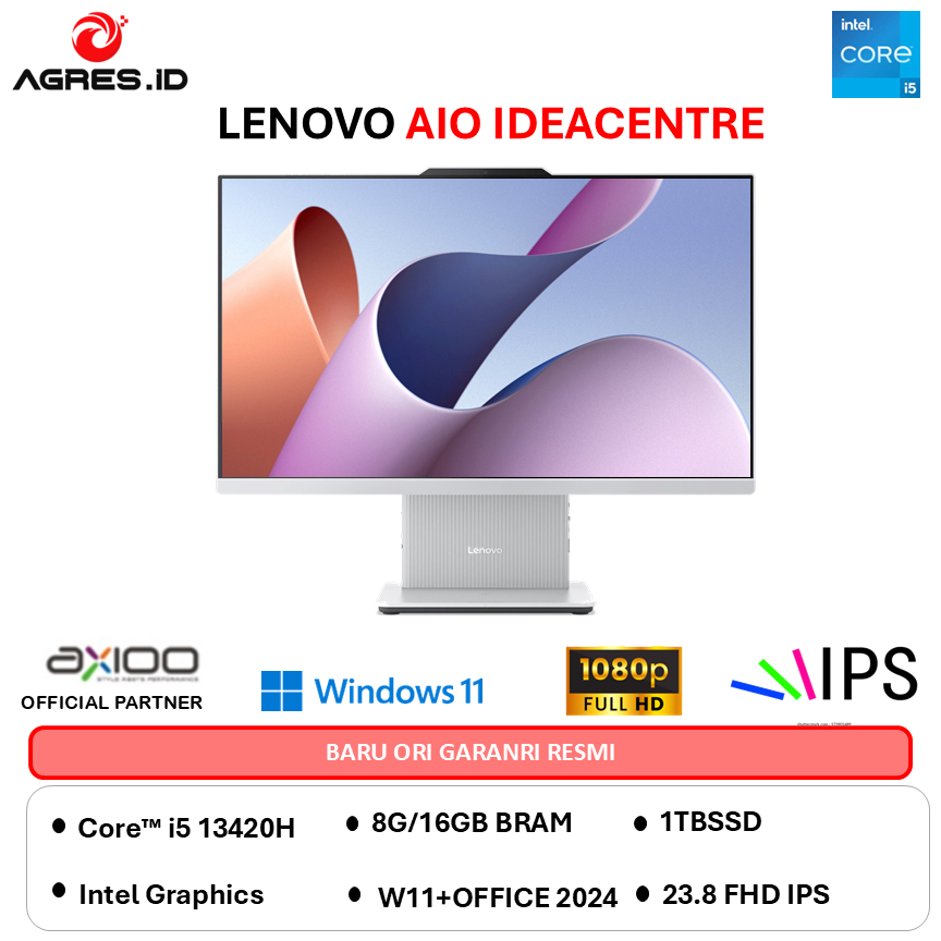 LENOVO AIO IDEACENTRE 24 I5 13420H - RAM 16GB 1TB W11+OHS 23.8FHD-JDID