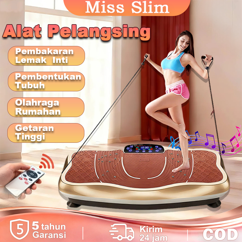 [Miss Slim]  Body Slimmer  Elektrik Alat Pelangsing Perut Alat Olahraga Tubuh  Gym Fitness