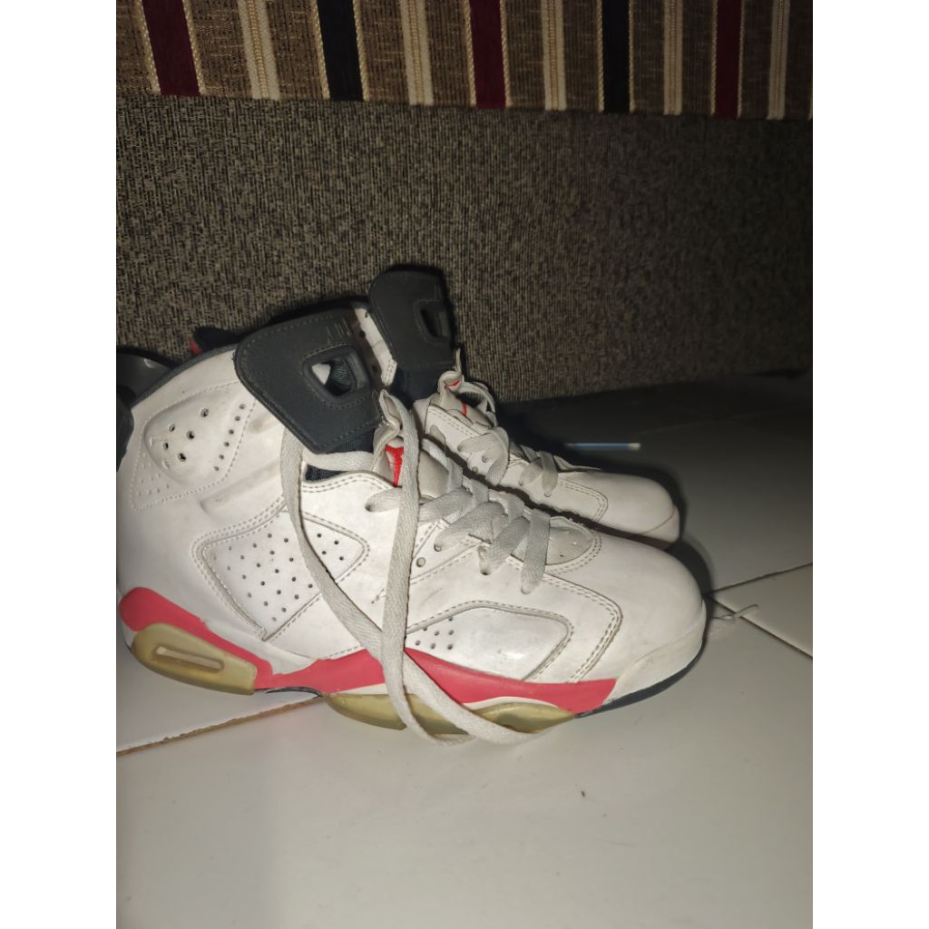 Nike air jordan 6 original size 41 white infrared
