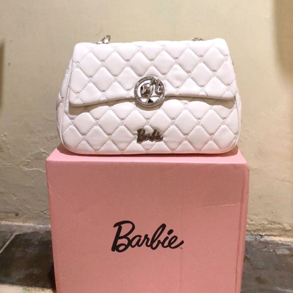 Tas Barbie Pillow Nikmir White Ivory Putih