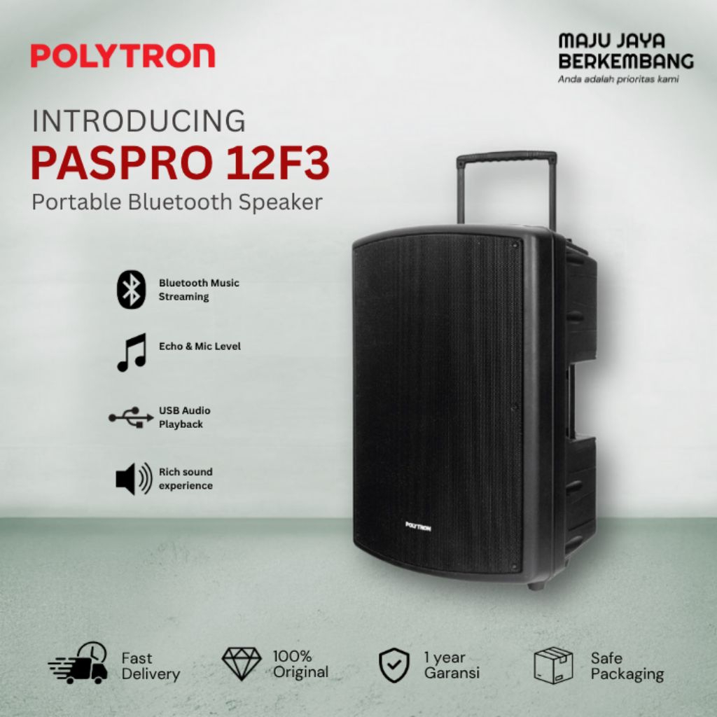POLYTRON PASPRO 12F3 / PASPRO12F3 TANPA MIC