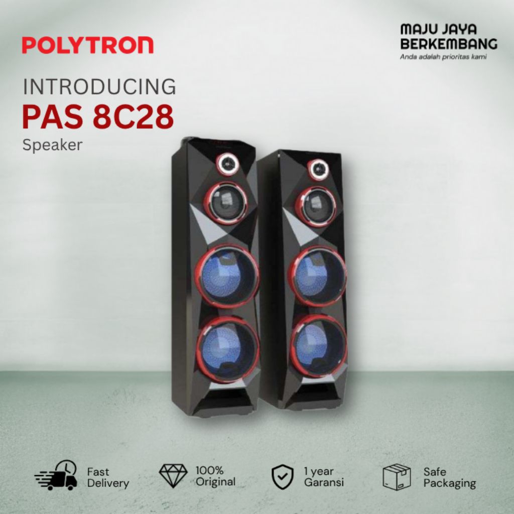 Polytron PAS 8C28 / pas8c28 Speaker aktif bluetooth karaoke