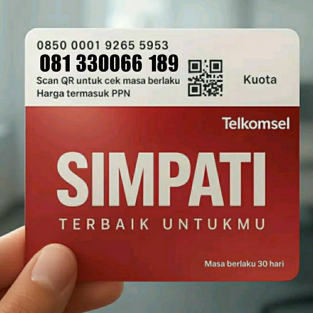 SIMPATI NOMOR CANTIK NOMOR HOKY 189 3300 330066 0066 6189