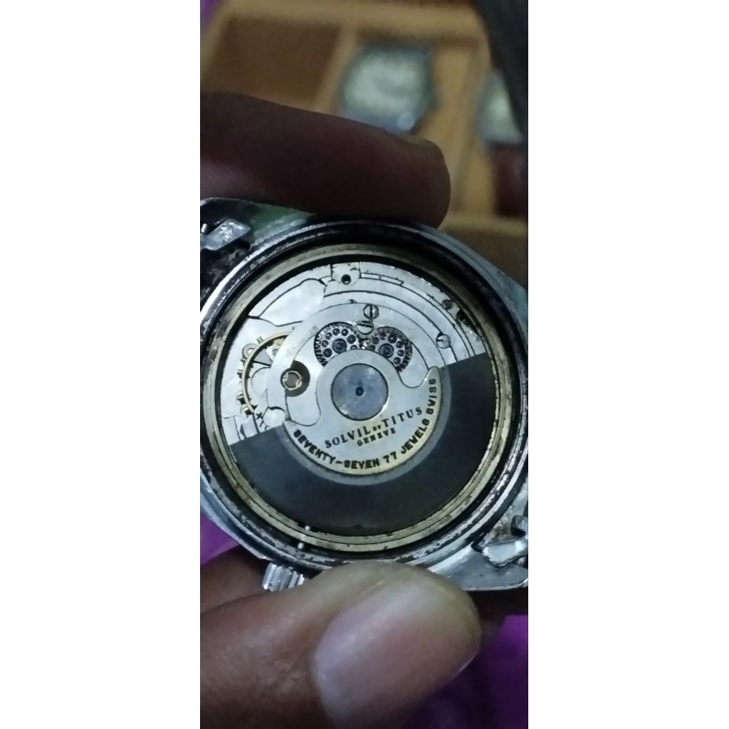 Jual Jam Tangan Titus 77 Jewels JetPower Super Dial Tiger Claws Rare