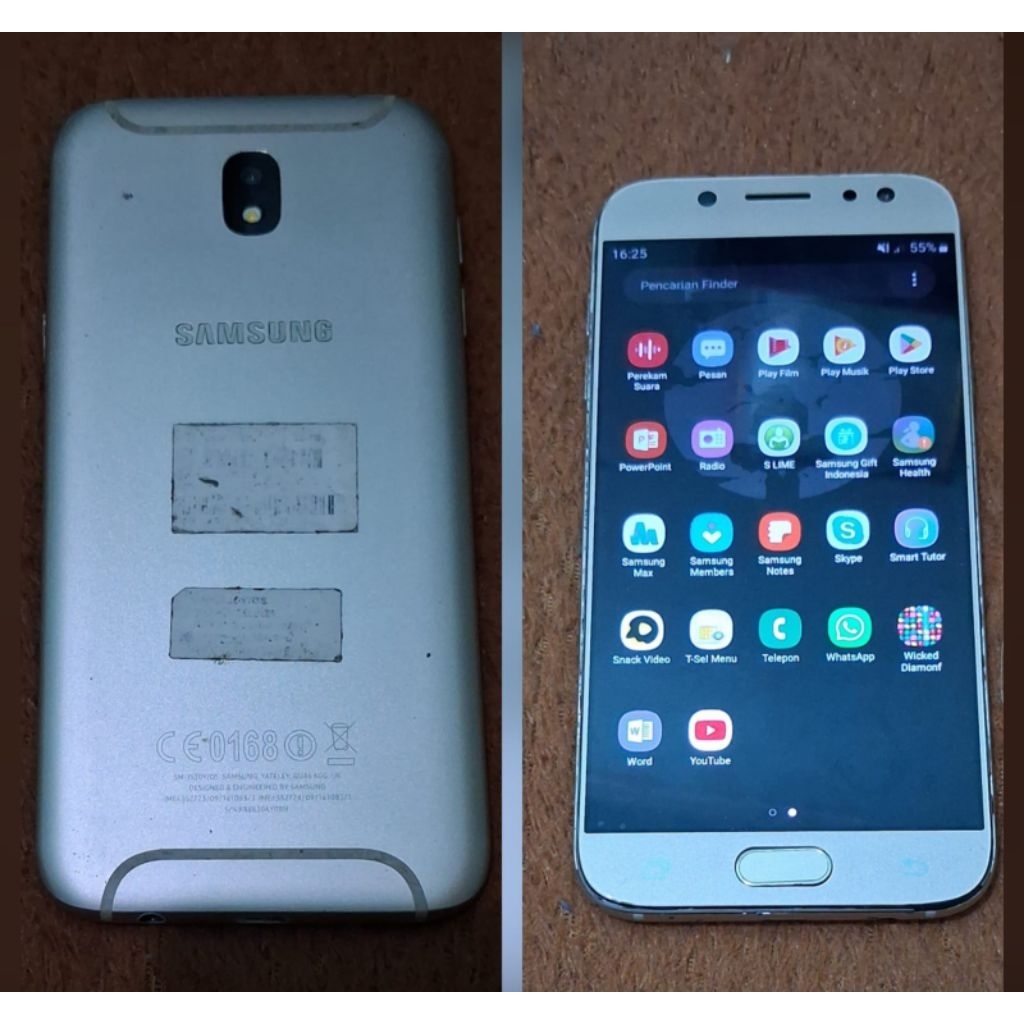 hp second SAMSUNG J5 PRO ram 3/64