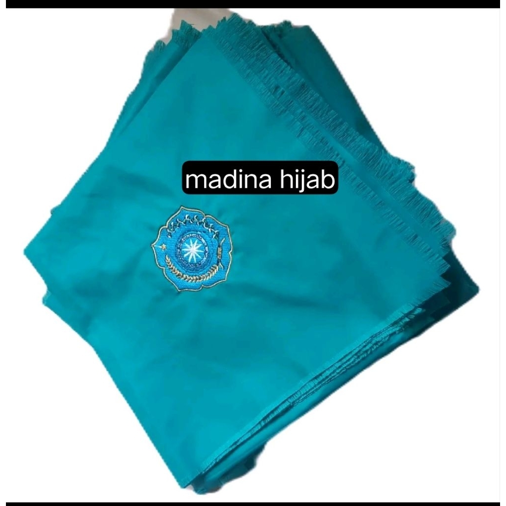 jilbab saudia hijau pkk/bordil logo pkk/warna tosca bayar COD.