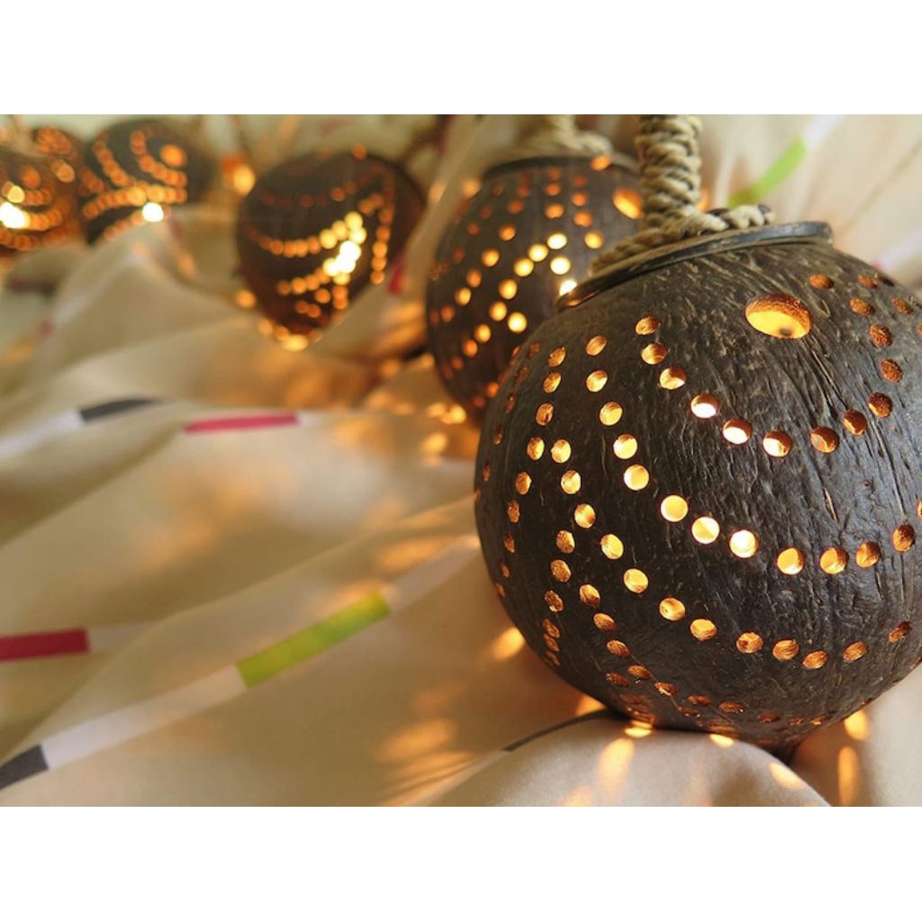 A005 lampu taman, lampu hotel, dekorasi caffe, lampu batok kelapa