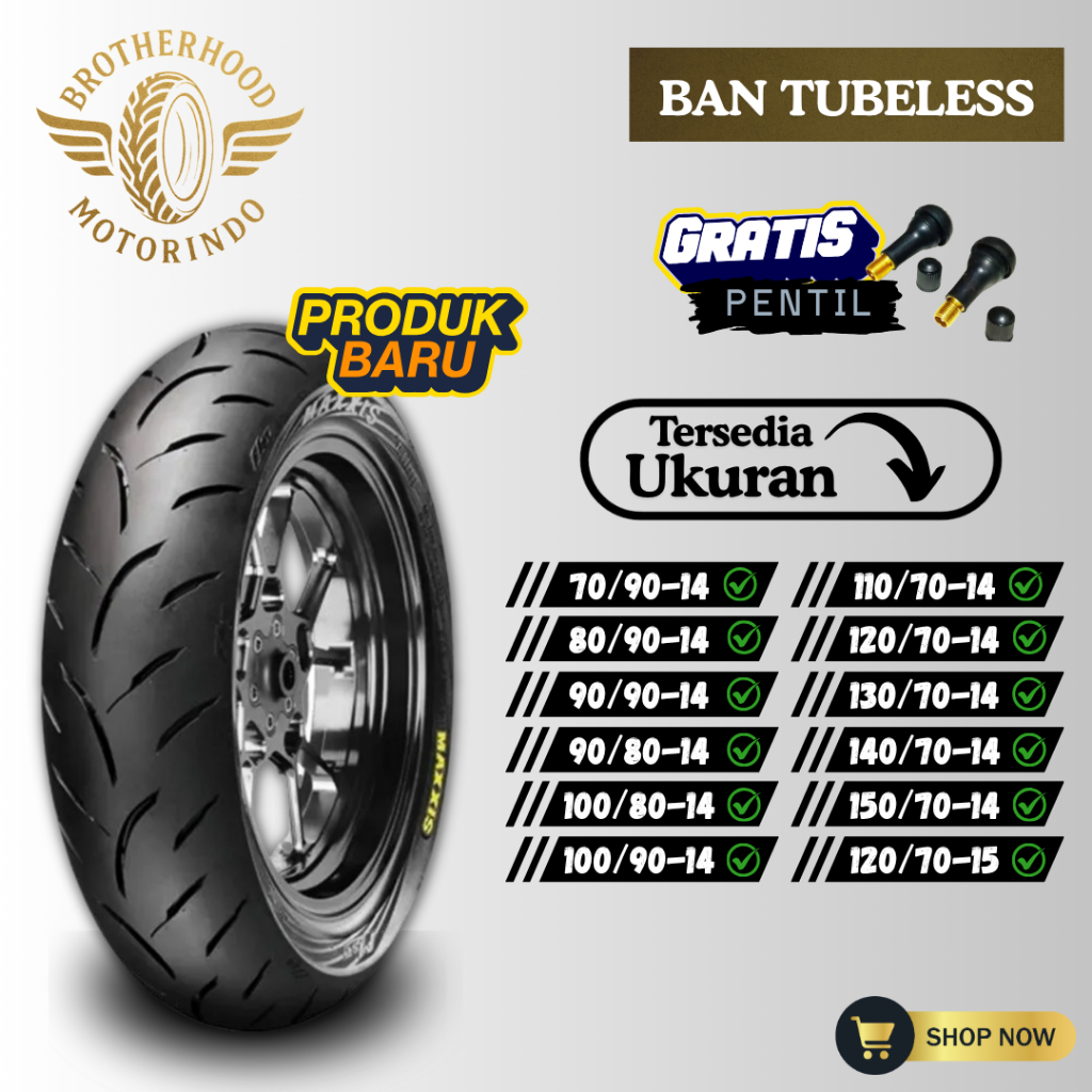 BAN MAXXIS VICTRA S98-ST  TUBELESS ( 70/90-14 / 80/90-14 90/80-14 90/90-14 100/80-14 ) BAN TUBLES / 