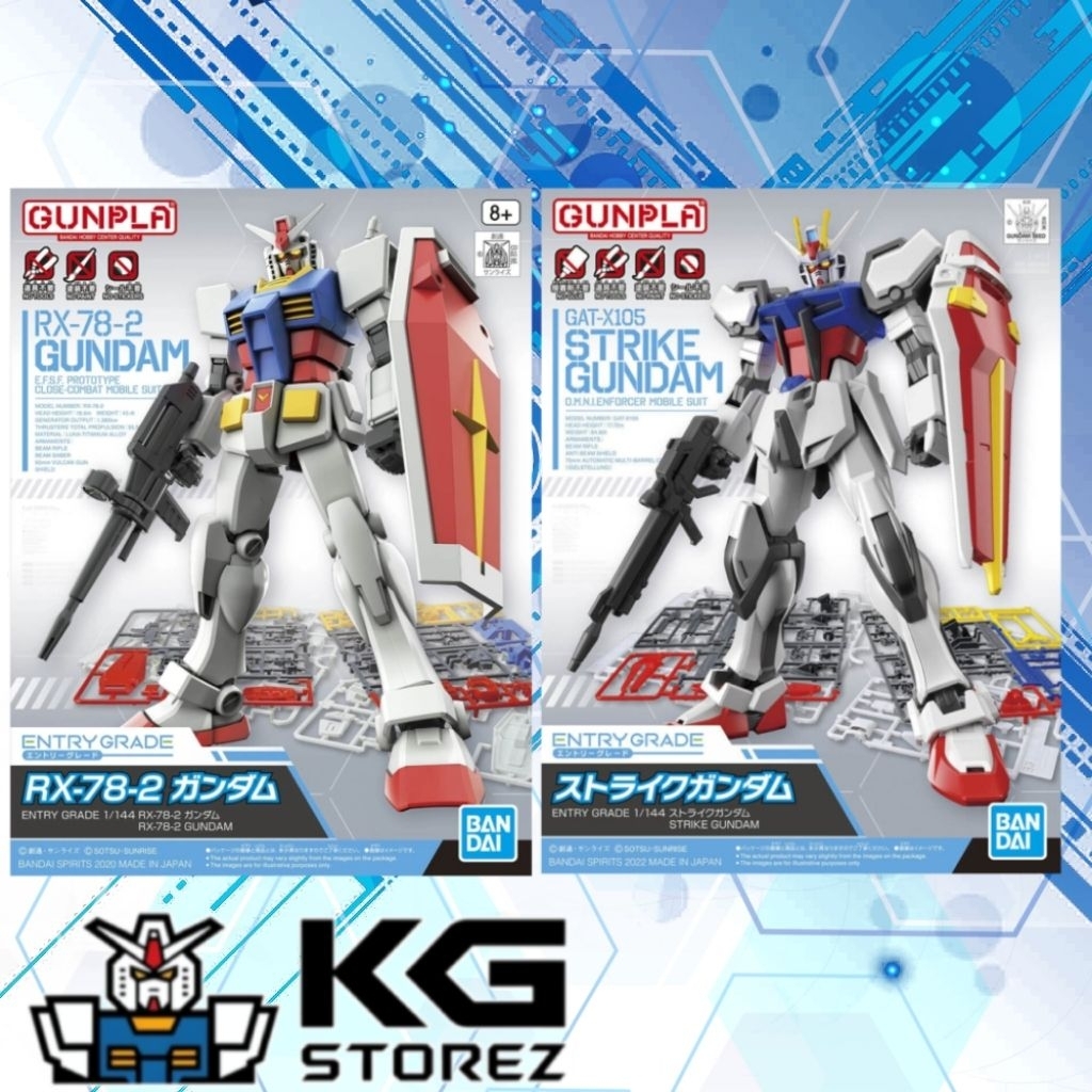 BANDAI EG RX-78 & STRIKE GUNDAM