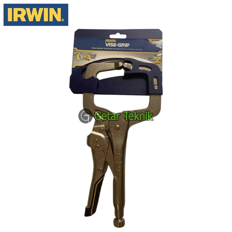 Tang Jepit C Clamp Irwin IRHT82584 Locking Plier: 9 to 11.9 in, 4"