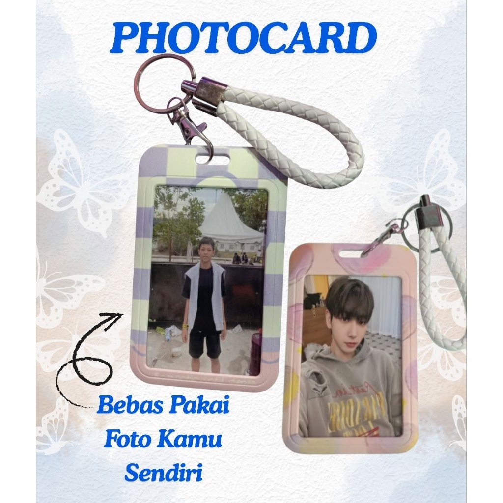 PHOTOCARD Custom Foto, Photocard Holder, Id Card, Gantungan Kunci Custom, Gantungan Tas, Souvenir