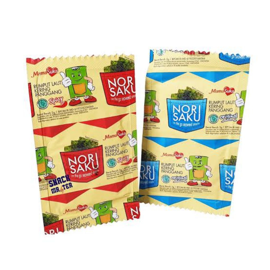 Rumput Laut Nori Saku Renceng Mamasuka 20 Sachet