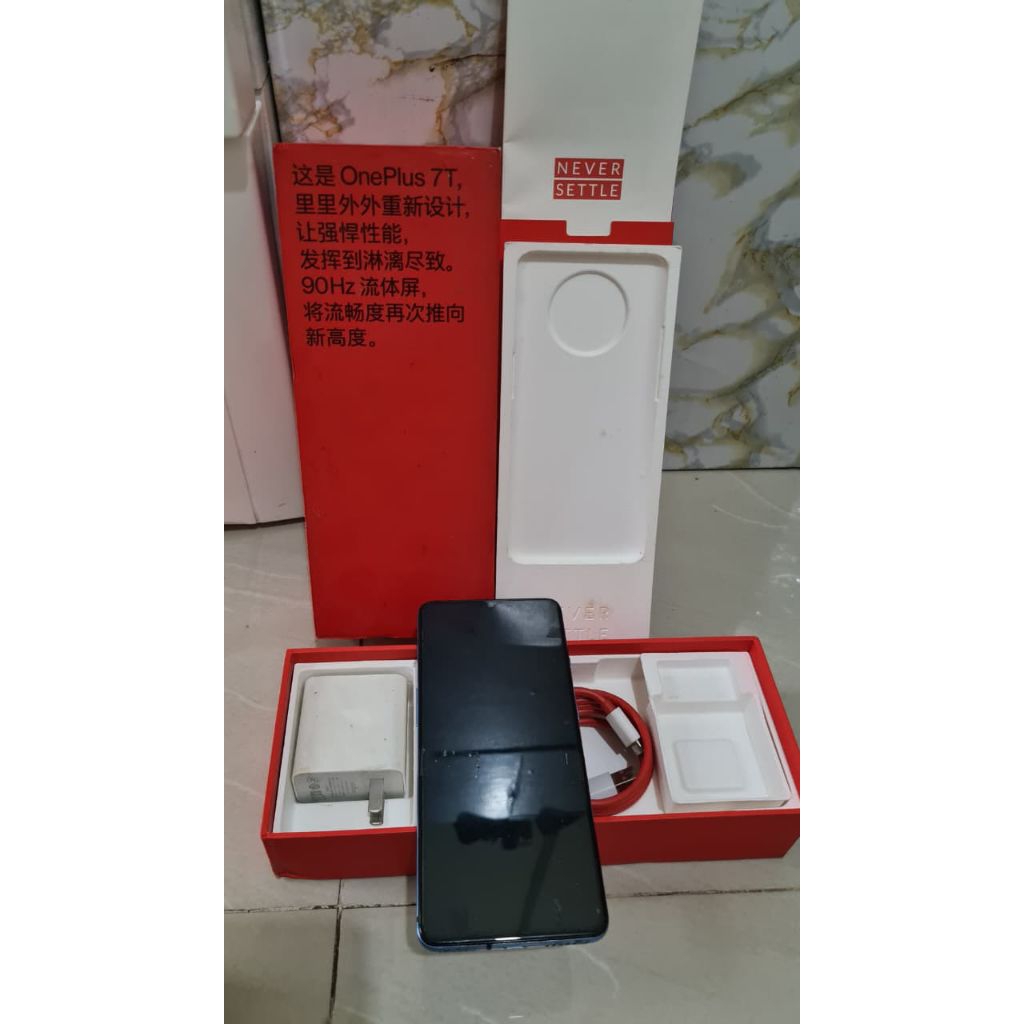 second oneplus 7t 8/256gb hp bekas oneplus 7t 8 256gb minus
