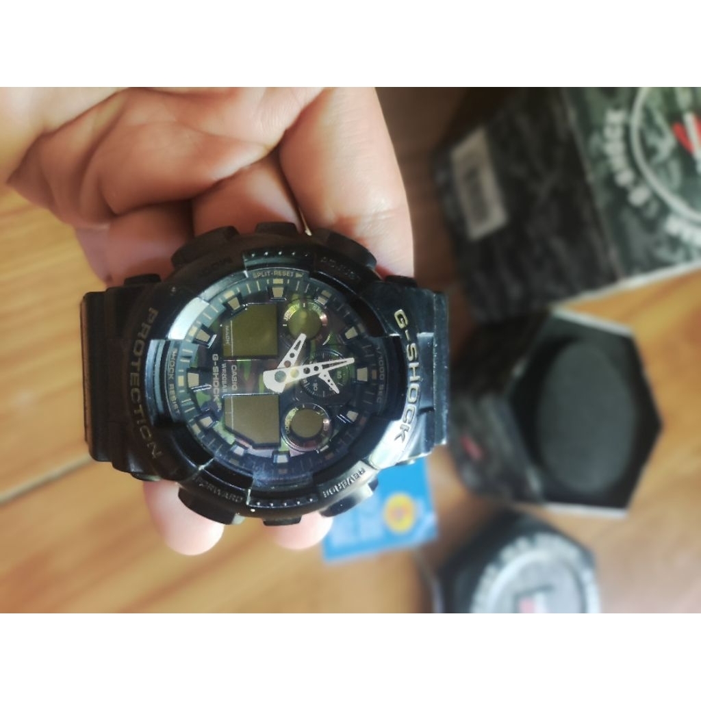 G-Shock CASIO GA-100CF-1A9DR bekas second Original