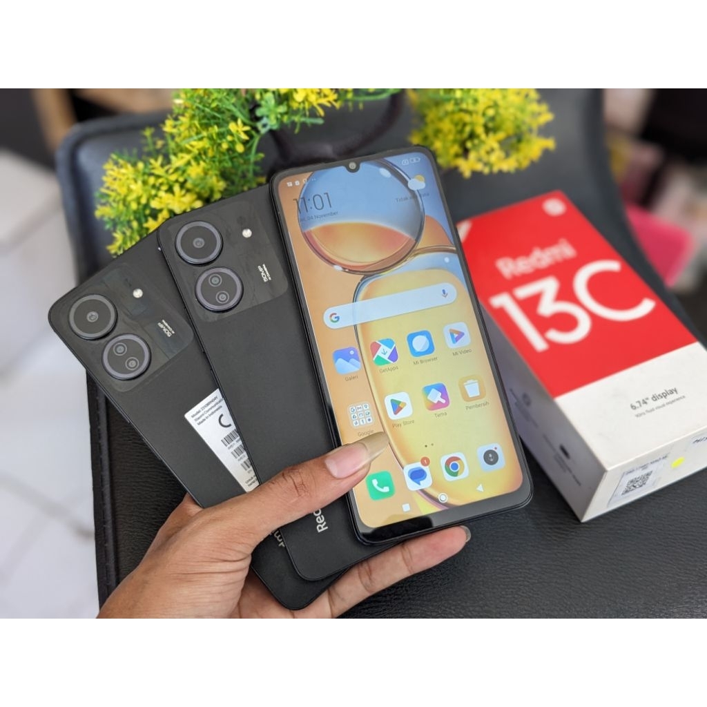 REDMI 13C RAM 6/128GB FULLSET ORIGINAL BERGARANSI (SECOND)