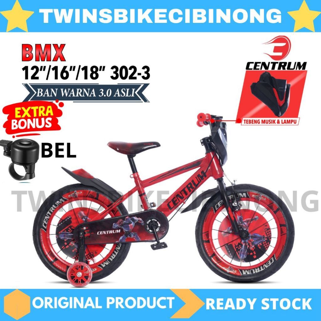 Sepeda Bmx 12 16 18 Centrum Superman Ban jumbo CT 8625-3-8