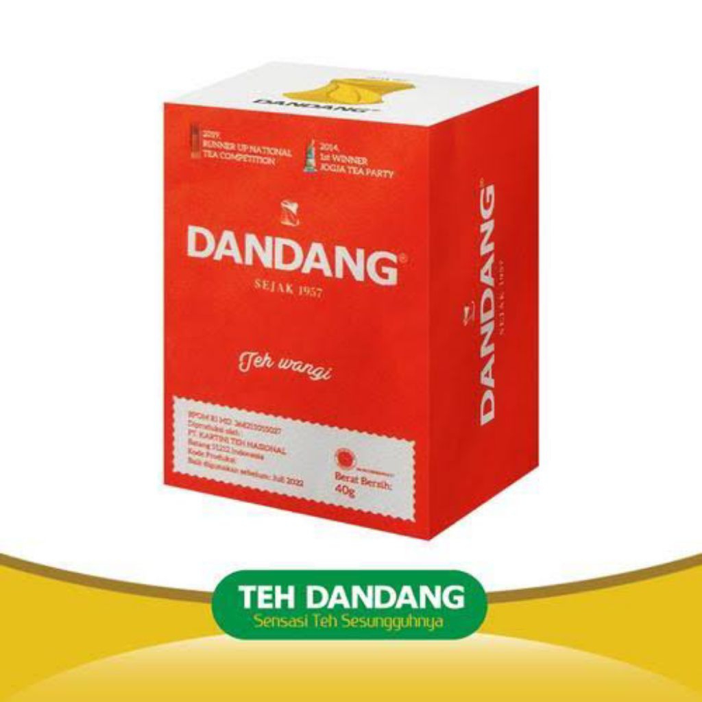 teh dandang 40g | teh tubruk cap dandang | teh dandang tubruk besar