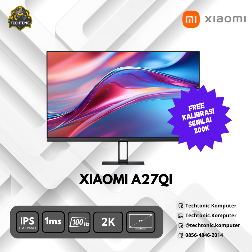 XIAOMI MONITOR A27QI 27" 2K 100Hz PROFESIONAL MONITOR XIAOMI 27QI