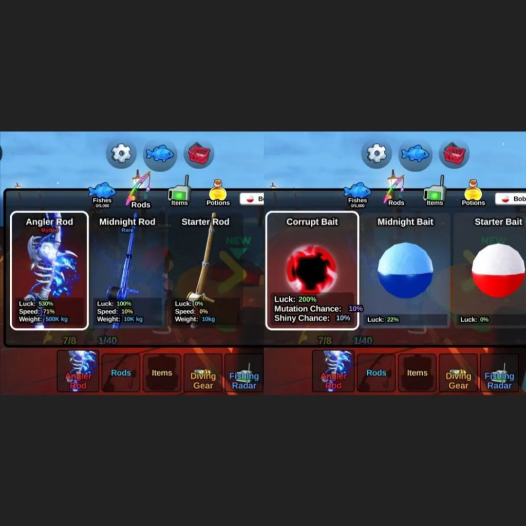 FISH IT ANGLER ROD + CORRUPT BAIT Fish It