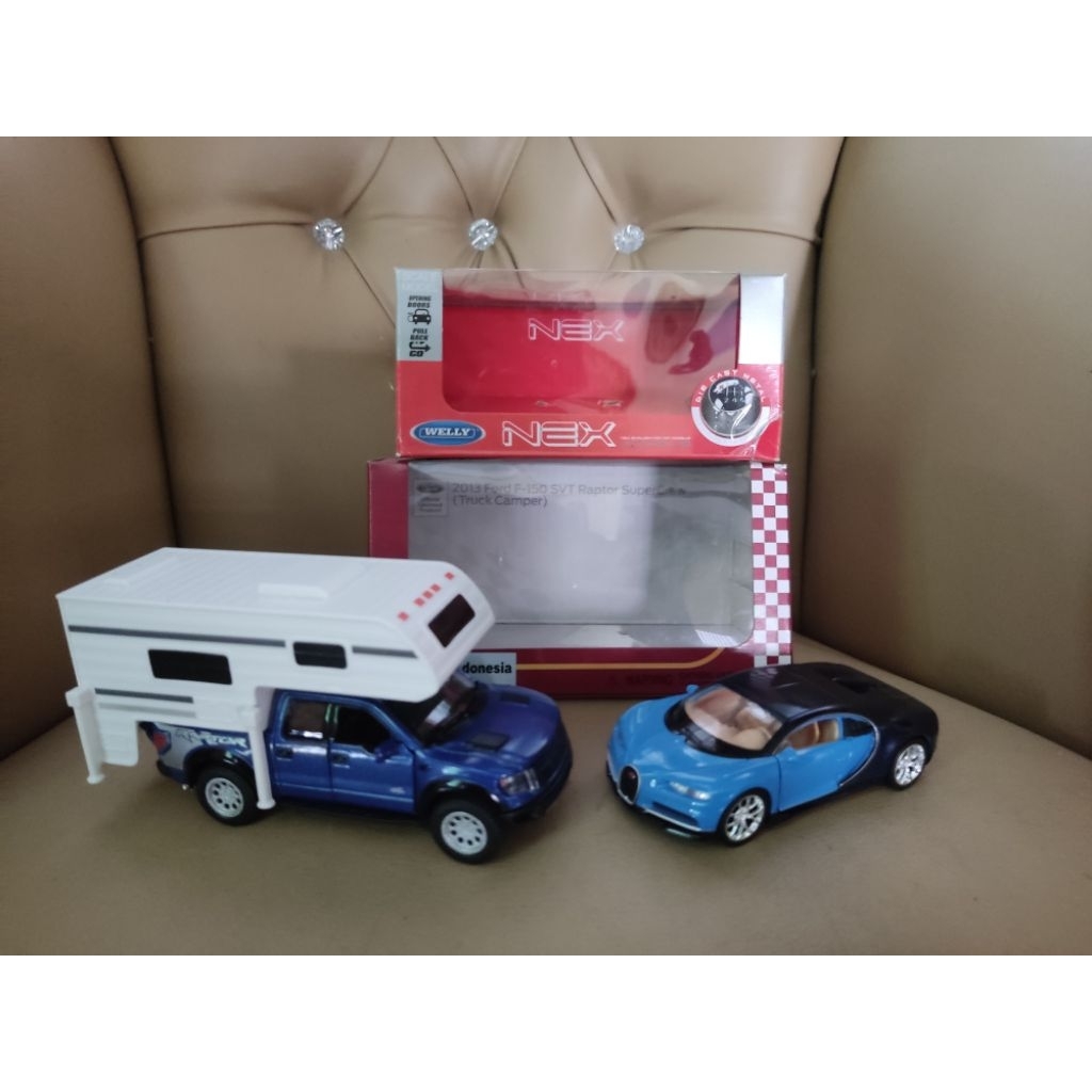 Diecast 1:36 Kinsmart, Welly Ford F150 Camper Bugatti Chiron