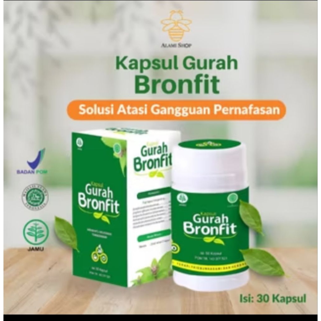 Naturalfit Kapsul Gurah Bronfit Herbal Batuk & Sesak Nafas