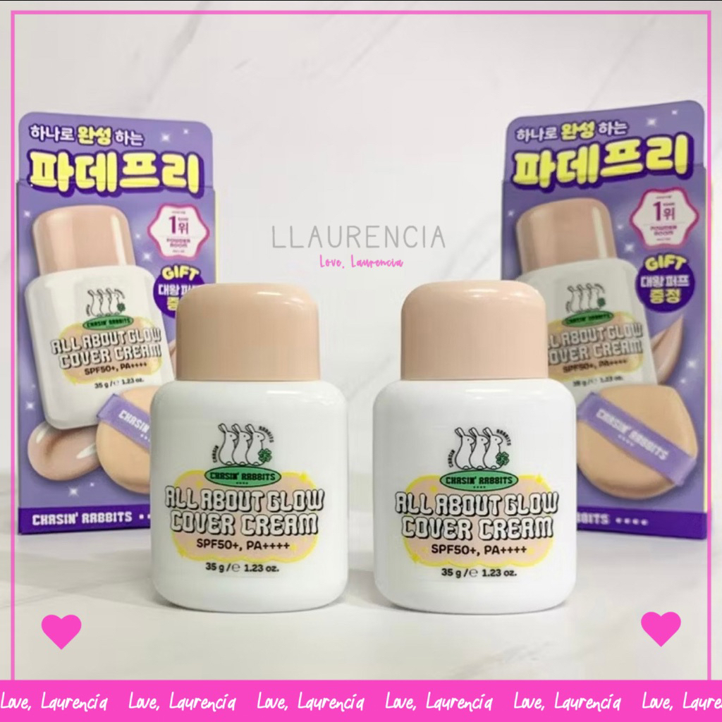 Chasin' Rabbits All About Glow Cover Cream SPF 50+ PA++++ / sunblock sunscreen