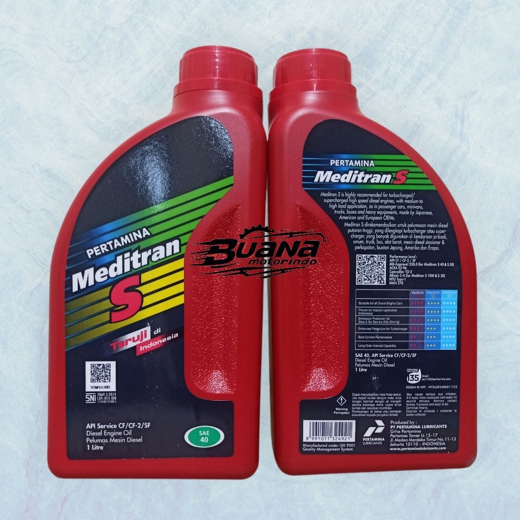 OLI Meditran S SAE 40 1 Liter OIL Meditran S 1L ( 1 BOTOL )