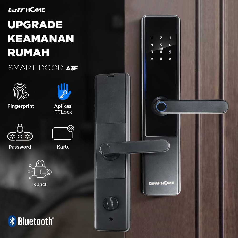 TaffHOME A3F Smart Door Lock Fingerprint Password Bluetooth Card TTLock
