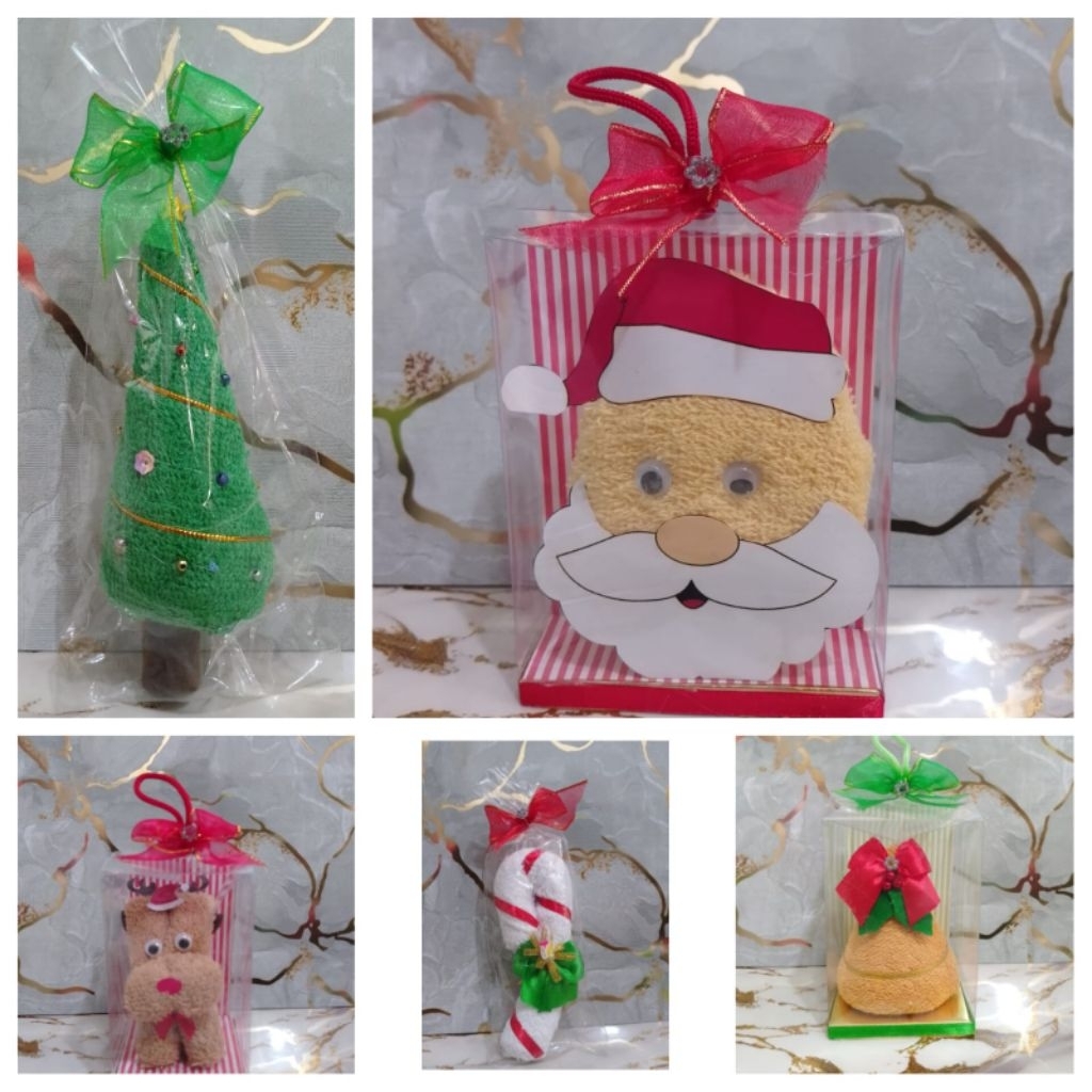 Souvenir handuk tema natal