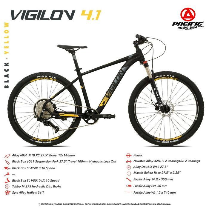 Sepeda gunung pacific vigilon 4.1 MTB PACIFIC VIGILON 4.1 UKURAN 27,5 inch